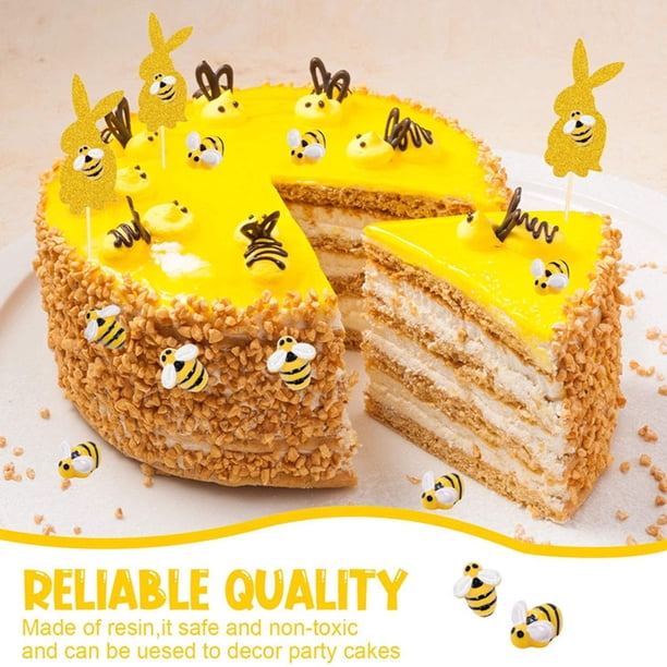 CCOZN 40 Piezas Diminutas Abejas De Resina, Diminutas Abejorros De Resina, Adornos De Abejorros Con Caja, Decoración De Abejas Para Manualidades, Manualidades, álbumes De Recortes, Fiesta, Decoración