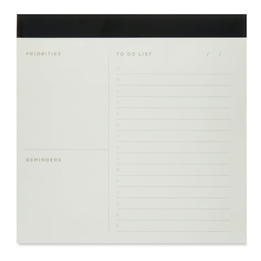Pen+Gear Desk Notepad, 7 in x 7 in, 70 Sheets,No Holes