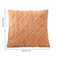 thumbnail image 3 of Dvruxg Plush Geometric Patterned Cushion Brown Polyester 45x45cm Enhances Back Support and Living Room Style Extended Length for Ultimate Relaxation, 3 of 5