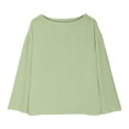 thumbnail image 4 of Summer Tops for Women Linen Shirts Spring Trendy Long Sleeve Loose Blouses Cotton Beach Casual Outfits on Sale, 4 of 6
