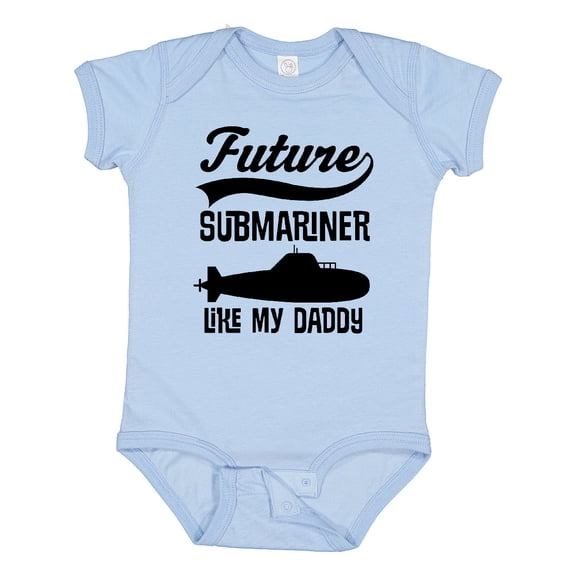 Inktastic Future Submariner Like Daddy Boys or Girls Baby Bodysuit