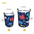 thumbnail image 3 of Balery Colorful Excavator Cesta de ropa redonda con asas, impermeable, independiente, para ropa, juguetes, dormitorio y familia-Medium, 3 of 6