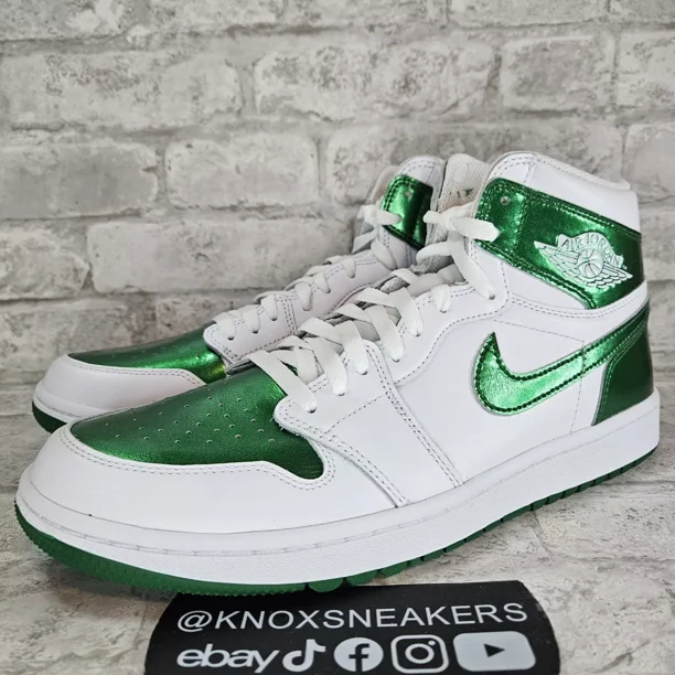 Ni - ke Ni - ke Air Jordan 1 High Golf White Pine Green DQ0660 130 Men's Size 10