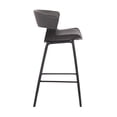 thumbnail image 4 of Pemberly Row Contemporary 26" Wood Counter Stool in Gray/Black, 4 of 6