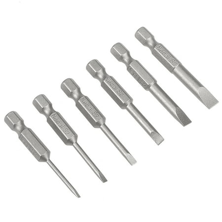 

6pcs 1/4 Inch Hex Shank SL2-SL6 Torx Head Screw Bit Screwdriver Kit Tools