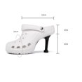 thumbnail image 5 of Zuecos de jardín unisex para mujer, zapatos, zapatillas, sandalias, tacones altos con agujeros, tacones altos, sandalias elevadas JM, 5 of 5