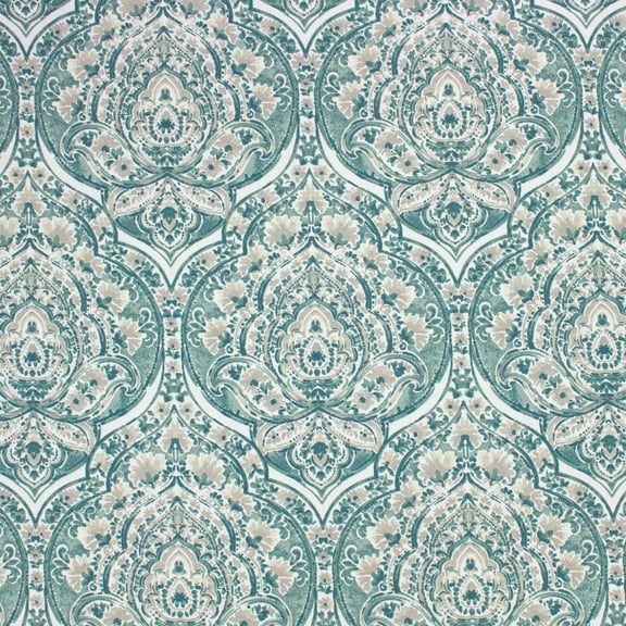 Better Homes & Gardens 100% Cotton Damask Teal, 2 Yard Precut Fabric