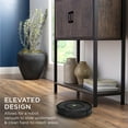 thumbnail image 4 of Best Choice Products Storage Bookshelf for Living Room, Walkway w/ Enclosed Cabinet, Elevated Design - Dark Walnut, 4 of 8
