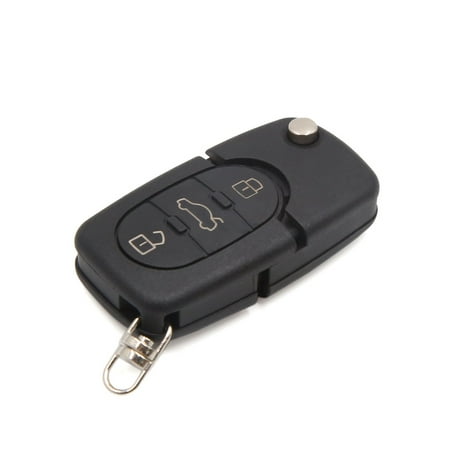 3 Buttons Flip Folding Uncut Key Fob Remote Control Case Clicker Shell (Best Auto Clicker Program)