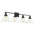 thumbnail image 2 of Drake 4-Light Bathroom Vanity Light in English Bronze, 2 of 5