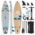 thumbnail image 1 of QinaQin 11-Foot Inflatable Stand-Up Paddleboard, Wide and Stable, with a Non-Slip Eva Deck, High Load-Bearing Capacity, Three-Fin Control, and Includes All Accessories, 1 of 7