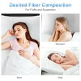 thumbnail image 6 of Bed Pillows for Sleeping 2 pack, Queen Size Cooling Pillows Hotel Quality with Premium Soft Down Alternative Fill for Back, Stomach or Side Sleepers, 6 of 7