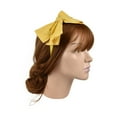 thumbnail image 2 of Motique Accessories Headband with Soft Cotton Bow for Girls - Light Yellow, 2 of 2