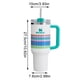 thumbnail image 3 of St/an/le/y IceFlow Vaso de acero inoxidable de 40 oz con pajita para el hogar, la oficina o el automóvil, uso duradero, blanco, 3 of 3