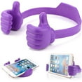 thumbnail image 1 of Violet-Thumbs Up Soporte para teléfono de escritorio, soporte universal flexible para teléfono de escritorio, soporte para teléfono celular de mesa para iPhone, iPad, Samsung y Huawei Plus, 1 of 5