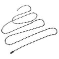 thumbnail image 3 of Cadena de Bolas de Hierro Uxcell 2.4mm 31.5" Longitud Collar de Cuentas Redondas con Conectores para Joyería y Llavero, 3 of 7