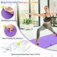 thumbnail image 5 of Topcobe 6 x 2 FT Tri-Fold Gym Mat with Handles and Removable Zippered Cover, Easy to Clean Gym Mat, Gymnastics Equipment for Activity Play, Purple, 5 of 6