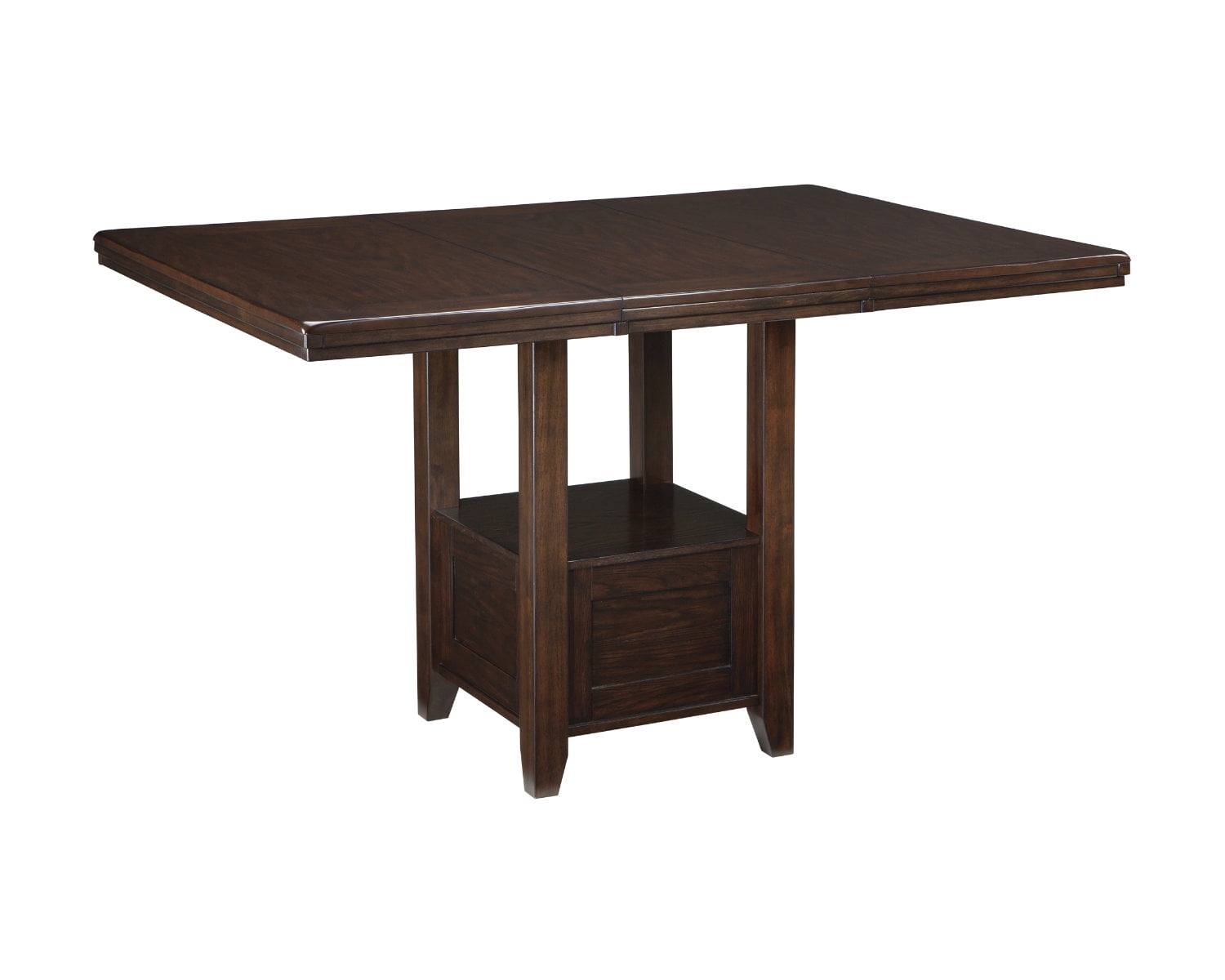 Signature Design By Ashley - Haddigan Rectangular Dining Room Counter Extention Table - Casual Style - Dark Brown