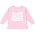 thumbnail image 3 of Inktastic Oregon Silhouette Mandala Boys or Girls Long Sleeve Toddler T-Shirt, 3 of 5