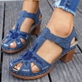 thumbnail image 4 of Closed Toe Sandals for Women 2026 Summer Ankle Strap Orthopedic Wedge Sandals with Arch Support Comfortable Wide Width Beach Sandal Hollow Out Breathable Outdoor Casual Walking Shoes, 4 of 9