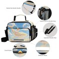 thumbnail image 4 of Insulated Lunch Bag 6L Leak-Proof Lunch Box with Shoulder Strap Multiple Pockets Lunch Tote Giant Golden Whale, 4 of 9