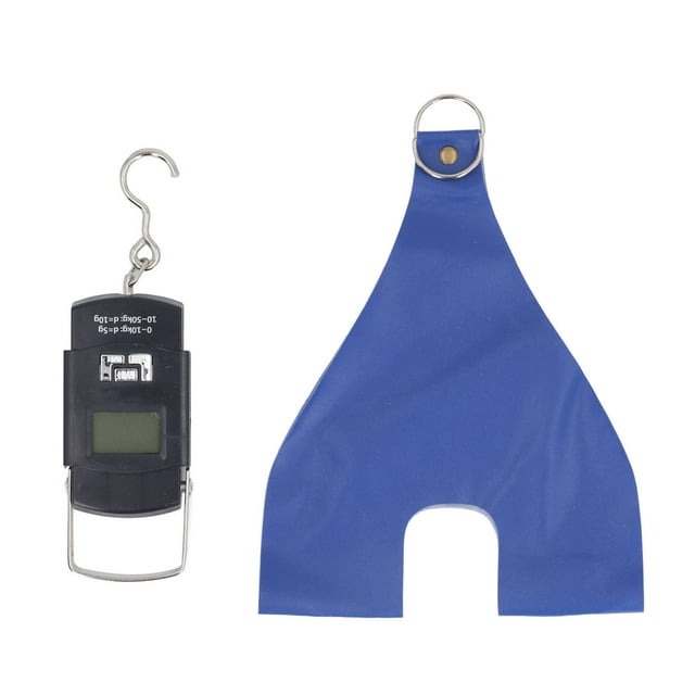 Chicken Carrier Sling Hanging Weighing Scale, Chicken Holder Sling Weight Scale Portable for Duck Red Set,Blue Set