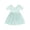 P154 Mint Green, variant on Tfken Comfy Dresses For Girls Soft Travel Holiday Girls Short Sleeve Dresses Elegant Solid Color Child Classic Clothes Size 6-12 Months