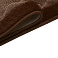 thumbnail image 5 of Custom Size Runner Rug Pebbles Design Roll Runner 26 Inch Wide x Your Length Size Choice Slip Skid Resistant Rubber Back (Beige - Brown, 8 ft x 26 in), 5 of 6
