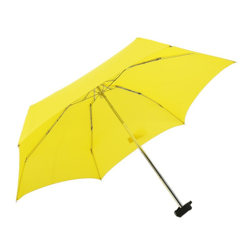 foldable Umbrella Custom Yellow Rose Compact Travel Windproof Rainproof 