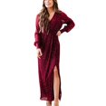 thumbnail image 1 of Vestido Maxi Bodycon ANGGREK de Lentejuelas Brillantes Suave Cuello en V para Aniversario y boda, 1 of 5