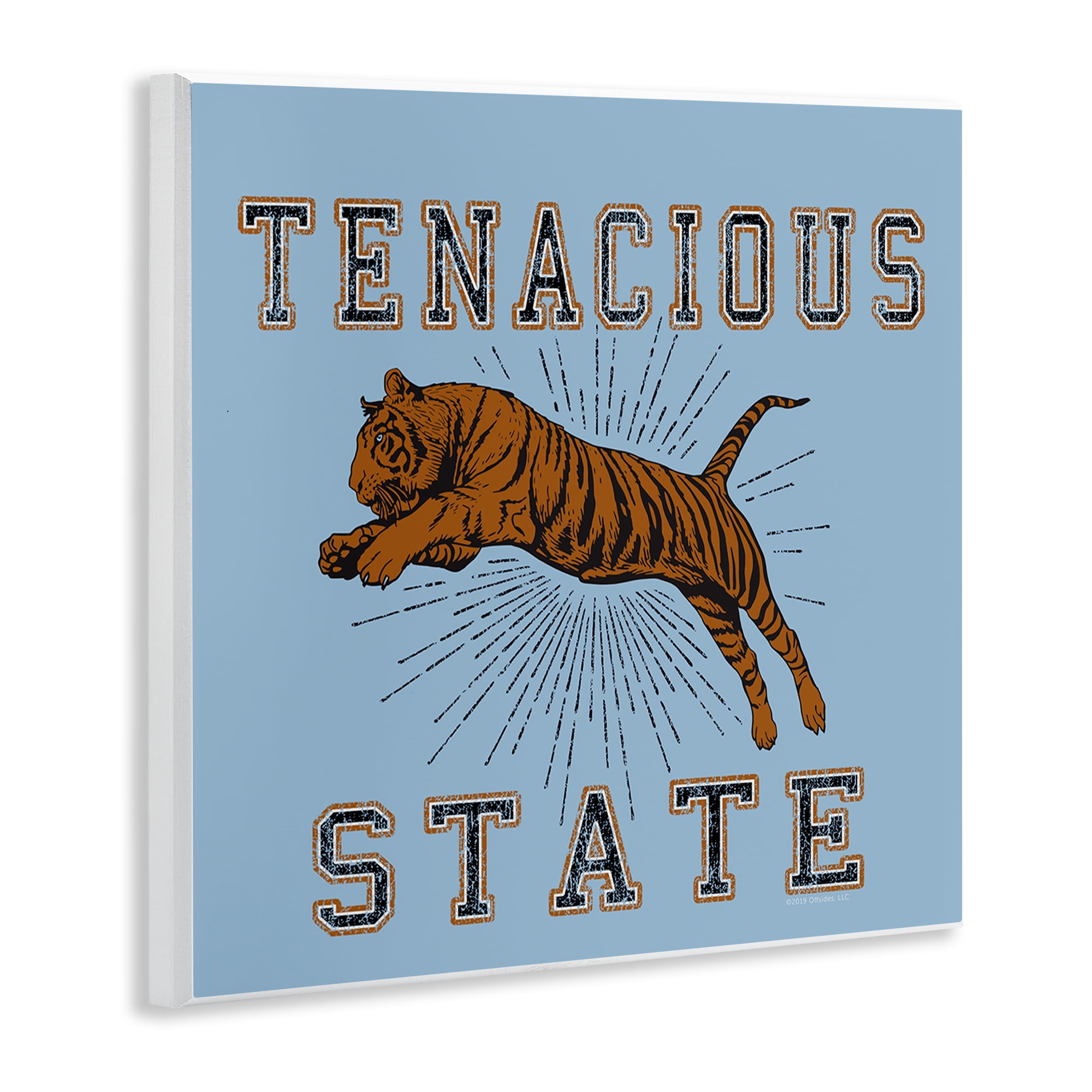 Stupell Industries Tenacious Tiger State Animals Painting Unframed Art Print Wall Art, 12 x 12