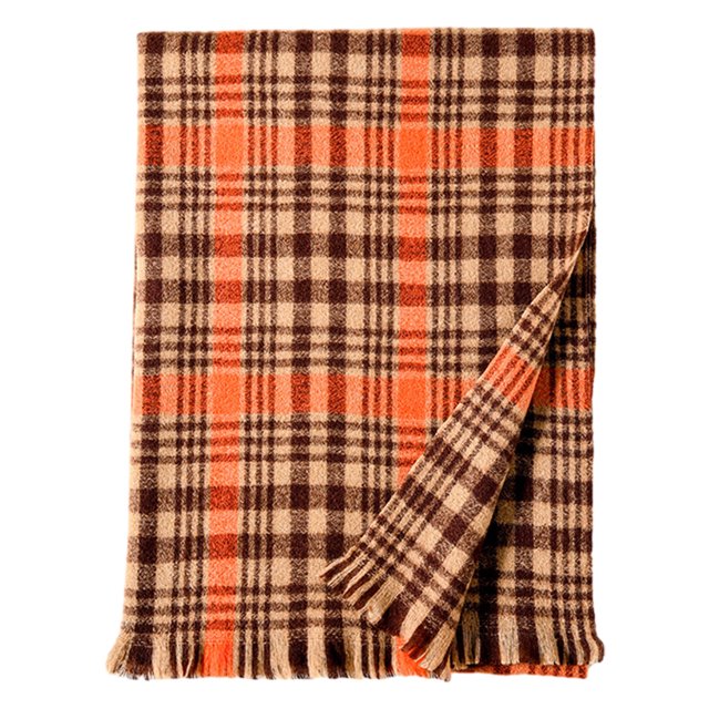 Bufanda de invierno para mujer, bufanda a cuadros de otoño, sensación de cachemira, bufanda de invierno, bufanda grande de punto para mujer, chal cálido