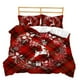 thumbnail image 5 of Juego de cama de tres piezas con impresión digital 3D a cuadros navideños, funda de edredón de uso confiable, 5 of 6