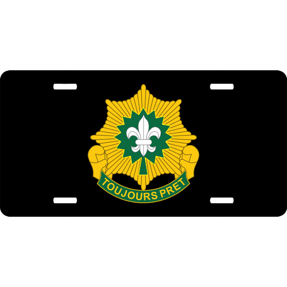 U.S. Army 2nd Armored Cavalry Regiment Unit Crest License Plate