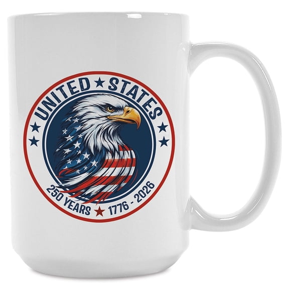 Current 250th Distressed Mug, Ceramic, 15 oz. capacity, Great as a gift or as a new addition to your holiday table setting