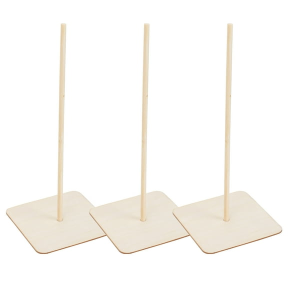 unbranded 3 Sets Donut Stands for Dessert Table Book Display Bride Khaki