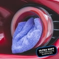 thumbnail image 3 of The Rag Company - Eagle Edgeless 350 - Microfiber Towels For Cars - 350gsm, 16in x 16in, Lavender (5 Pack), 3 of 10