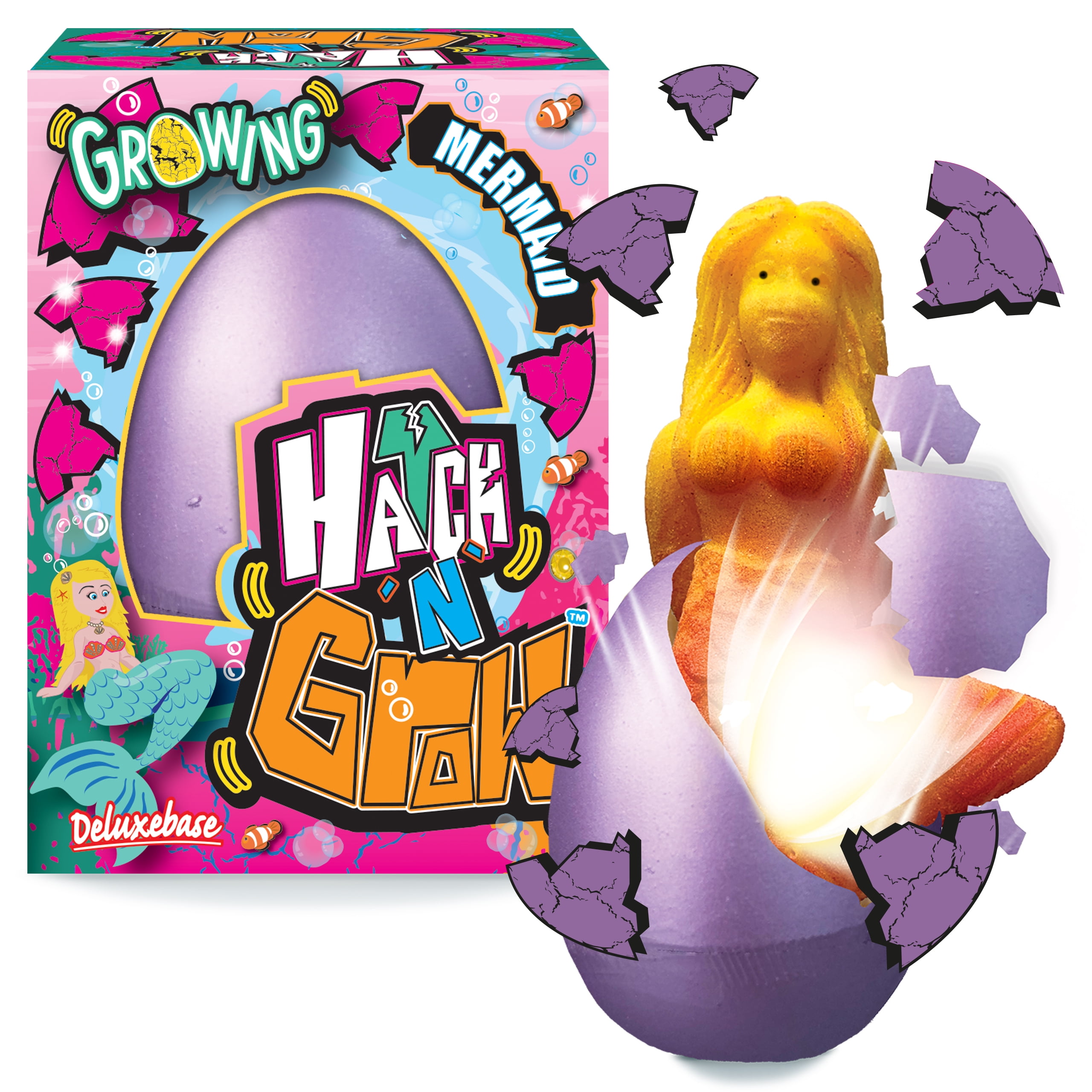 Hatch 'N' Grow Mermaid from Deluxebase. Large 4.3inch Hatching Eggs