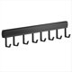 thumbnail image 1 of Perchero de Cocina con 8 , Perchas Montadas en la Pared, Estante, Cuchara, Pala, Tabla de Cortar, Organizador, Accesorios de Cocina, Negro, 1 of 5