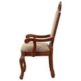 thumbnail image 2 of ACME Chateau De Ville Arm Chair (Set-2), Fabric & Cherry, 2 of 5