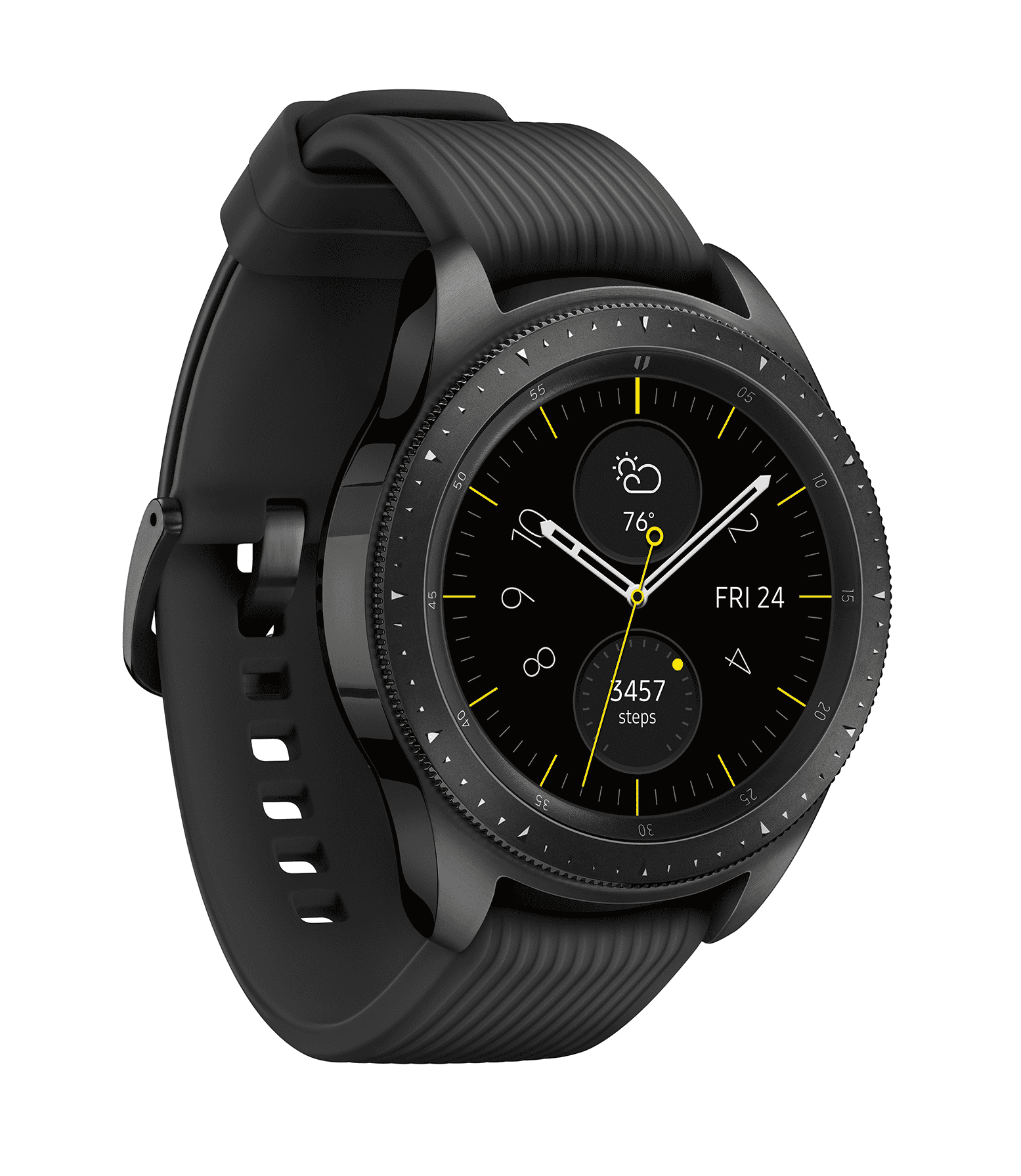tilstrækkelig sovende Skru ned SAMSUNG Galaxy Watch - Bluetooth Smart Watch (42mm) - Midnight Black -  SM-R810NZKAXAR - Walmart.com