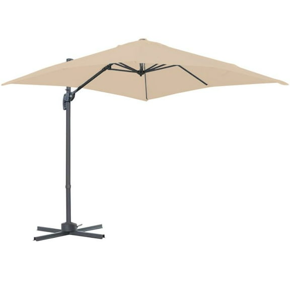 Garden Winds Custom Fit Replacement Canopy Top Cover Compatible with The Outsunny 84D-051V01CW, 84D-051V01, 84D-051V01CG 8' Square Patio Umbrella - Upgraded Performance RipLock 350 Fabric