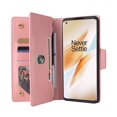 thumbnail image 2 of Case for OnePlus 8 Pro Magnetic Leather Zipper Wallet Cover Card Holder, 2 of 5