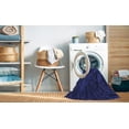 thumbnail image 2 of Ahgly Company Machine Washable Indoor Round Transitional Blue Area Rugs, 3' Round, 2 of 7