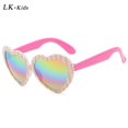 thumbnail image 2 of LongKeeper-gafas De Sol con forma De corazón para niñas, bonitas gafas De Sol con forma De ojo De gato, protección UV, espejo, coloridas qym unisex, 2 of 2