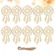 thumbnail image 5 of EeaseMX 20 piezas de red atrapasueños para decoración del hogar, colgante de madera, adornos creativos de pared, atrapasueños (beige, primer diseño), 5 of 7