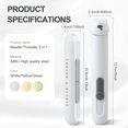 thumbnail image 2 of 1pcs，Automatic Needle Threaders Seam Ripper, Upgraded 3 in 1 Sewing Needle Threader Tool, Stretchable Quick Seam Rippers with Needle Storage for Hand Quilling, Embroidery Stitch Removal.-K,5in, 2 of 7