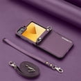 thumbnail image 1 of Leather Crossbody Wallet Case For Samsung Galaxy Z Flip 6,iPhone 15 Pro, 1 of 7