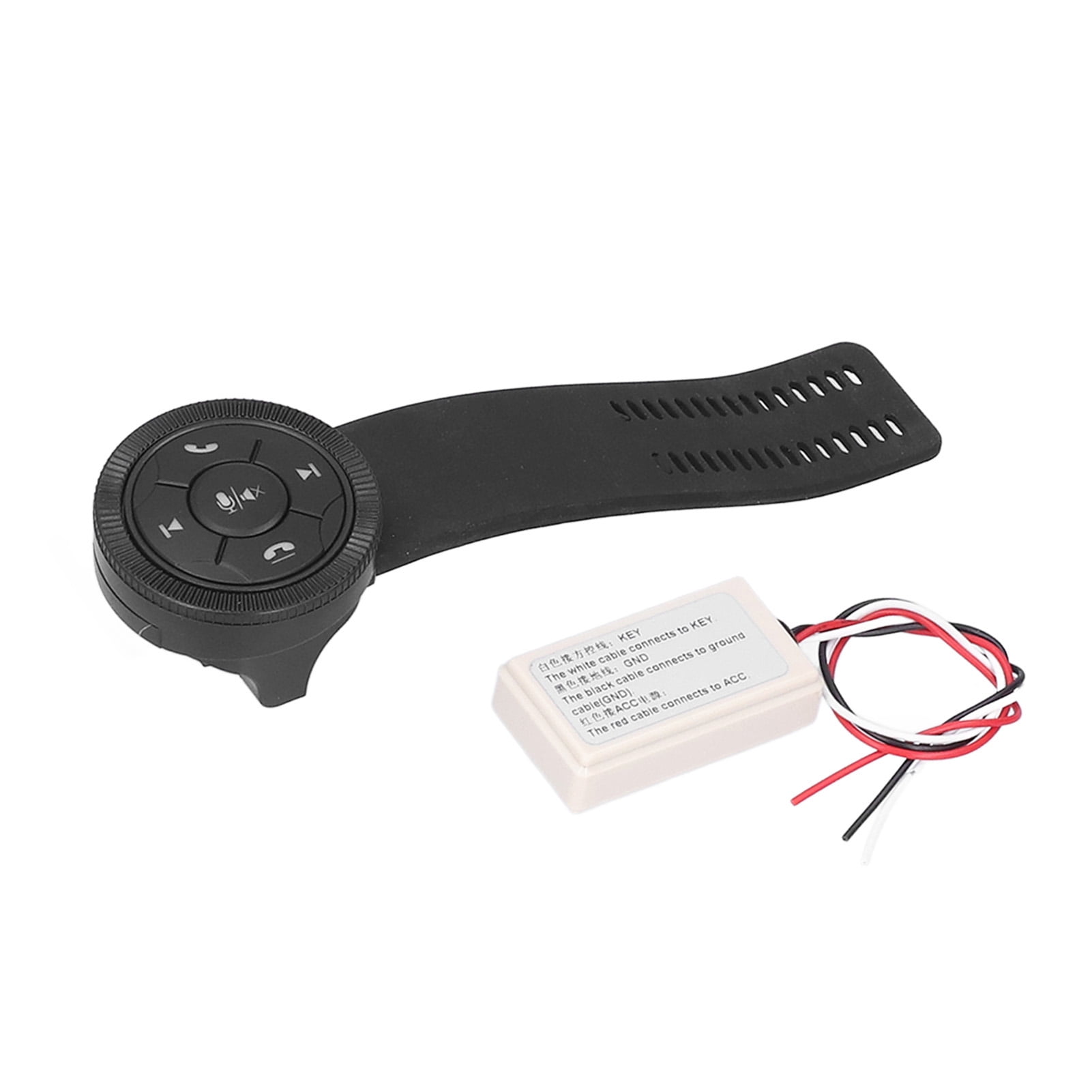 Domqga Steering Wheel Control Smart Wireless 7 Keys Black Wheel