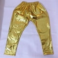 Bearichfupo Kids Girls Boys Metallic Harem Dance Pants Loose Fit For Modern Hip Hop Street